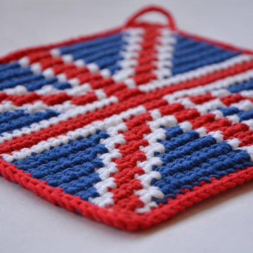E-book Häkelanleitung Union Jack Topflappen