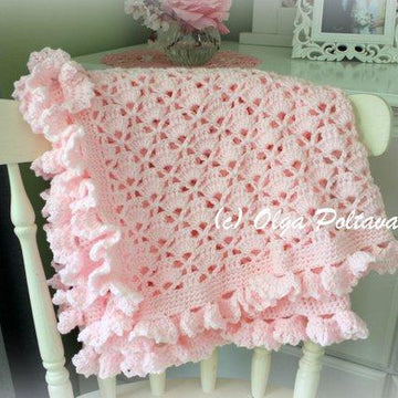 Lace Cupcakes Baby Blanket