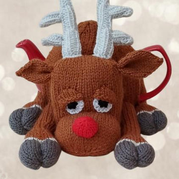 Christmas Knackered Reindeer Tea Cosy