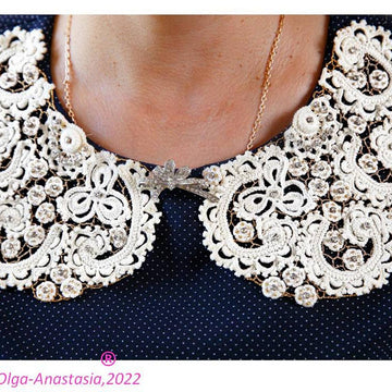 Detachable lace collar "Olga"