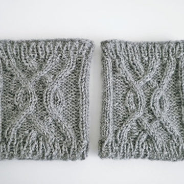 Knotted boot cuffs