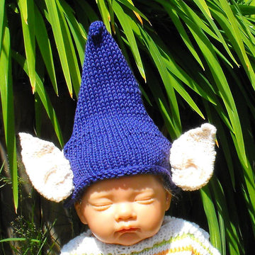 Baby Big Ears Purple Pixie Hat