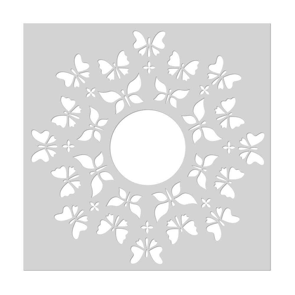 Hero Arts Stencil 6"X6" - Butterfly Circle