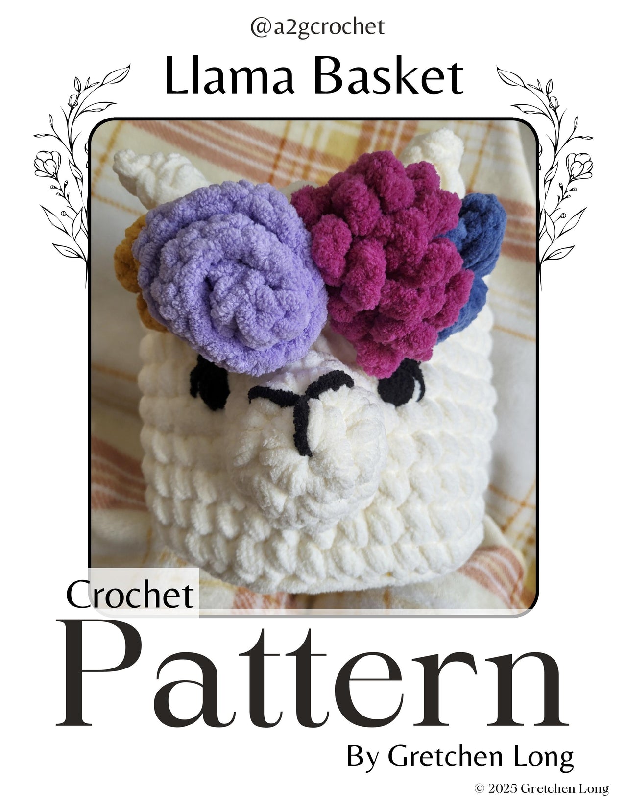 Llama Basket Crochet Pattern