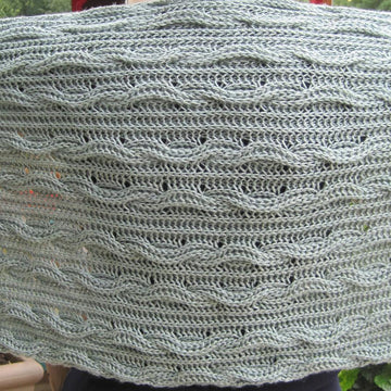 Warm Brioche Cabled Stole