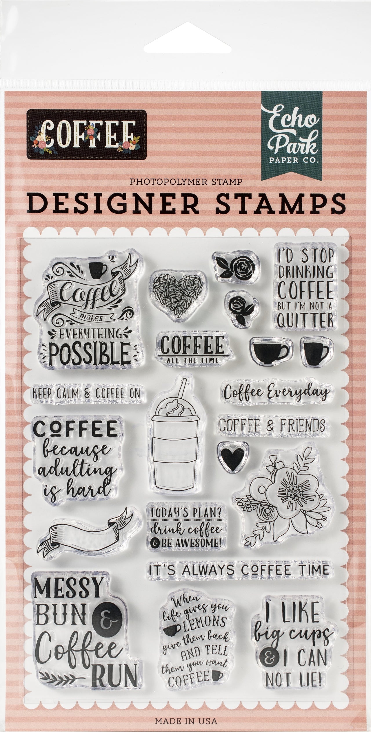 Echo Park Paper Echo Park Stamps - Coffee Time