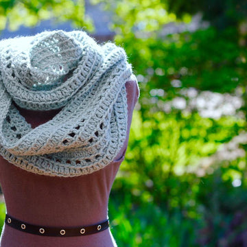 Riding the Rails Ribbed Infinity Scarf