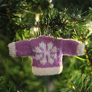 Christmas Glamour Mini Snowflake Sweater Decoration