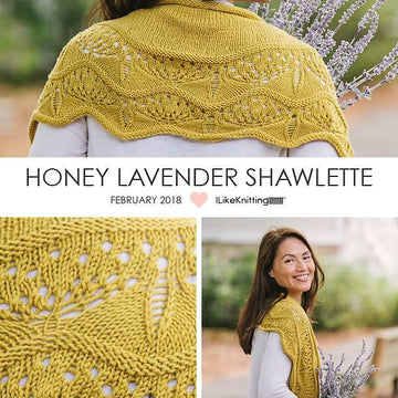 Honey and Lavender Shawl (DK weight)