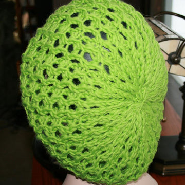 Winter Lace Slouchy Beret