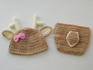 Deer Baby Hat and Diaper Cover