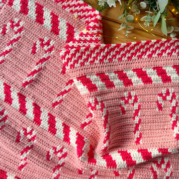Candy Cane Lane Blanket