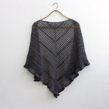 Simple Triangle Crocheted Shawl