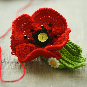 Garden Party. POPPY Pin Headband