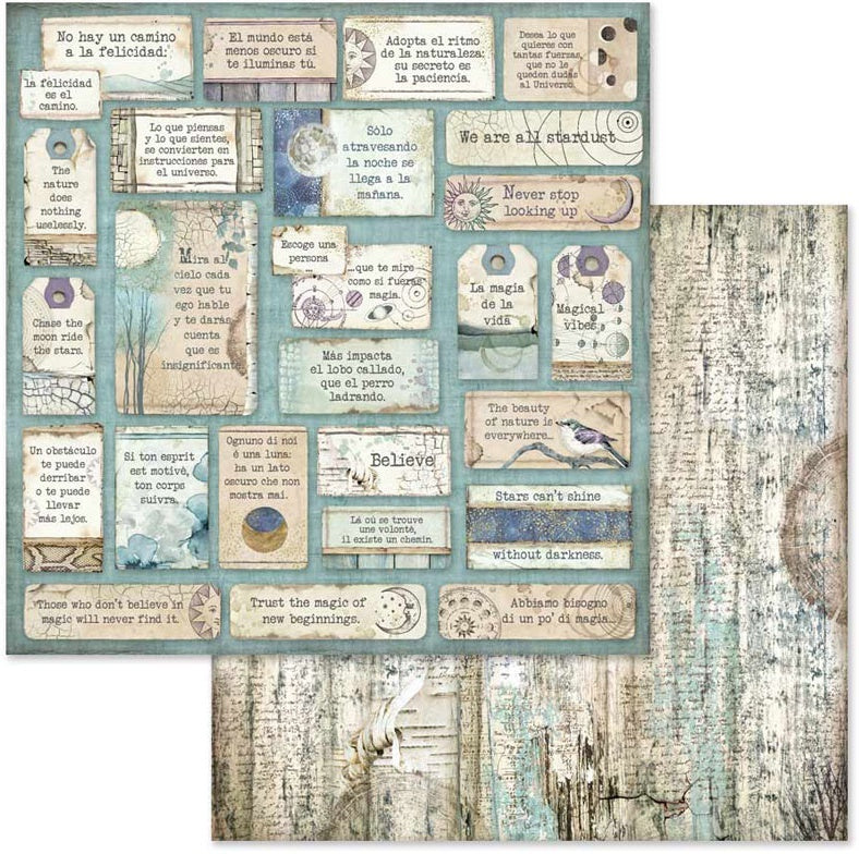 Stamperia Intl Stamperia Double-Sided Paper Pad 8"X8" 10/Pkg - Cosmos, 10 Designs/1 Each