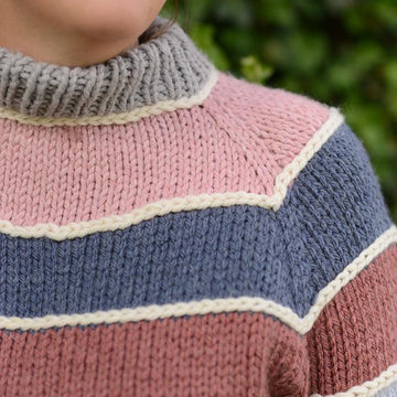 Color Divide  Knit Sweater
