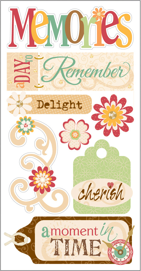 Trends International SandyLion Essentials Dimensional Stickers - Memories