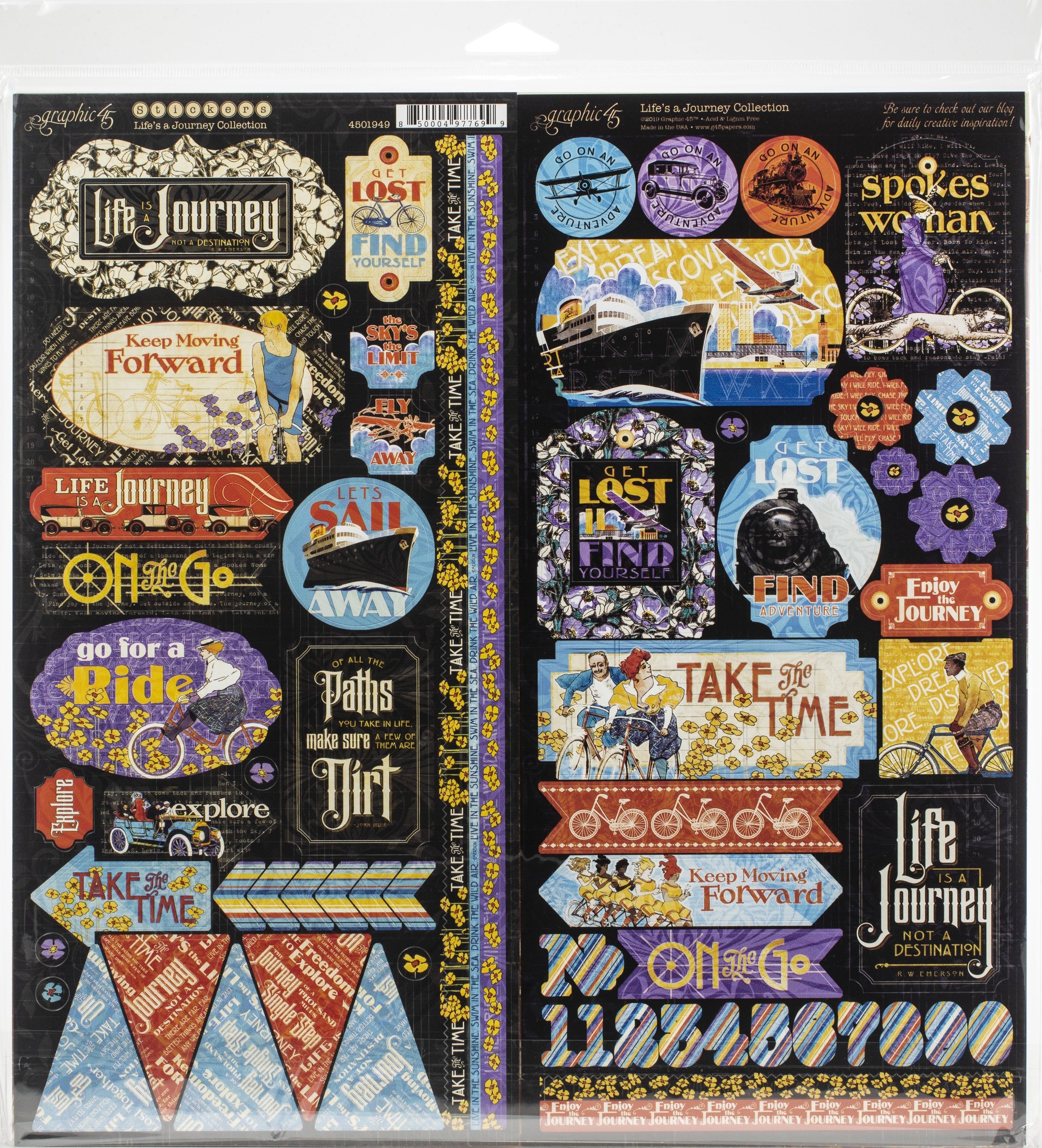 Graphic 45 Collection Pack 12"X12" - Life's A Journey