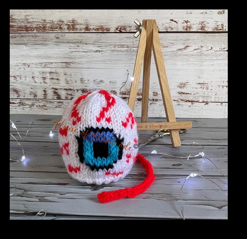Eyeball Chocolate Orange Cover Knitting Pattern