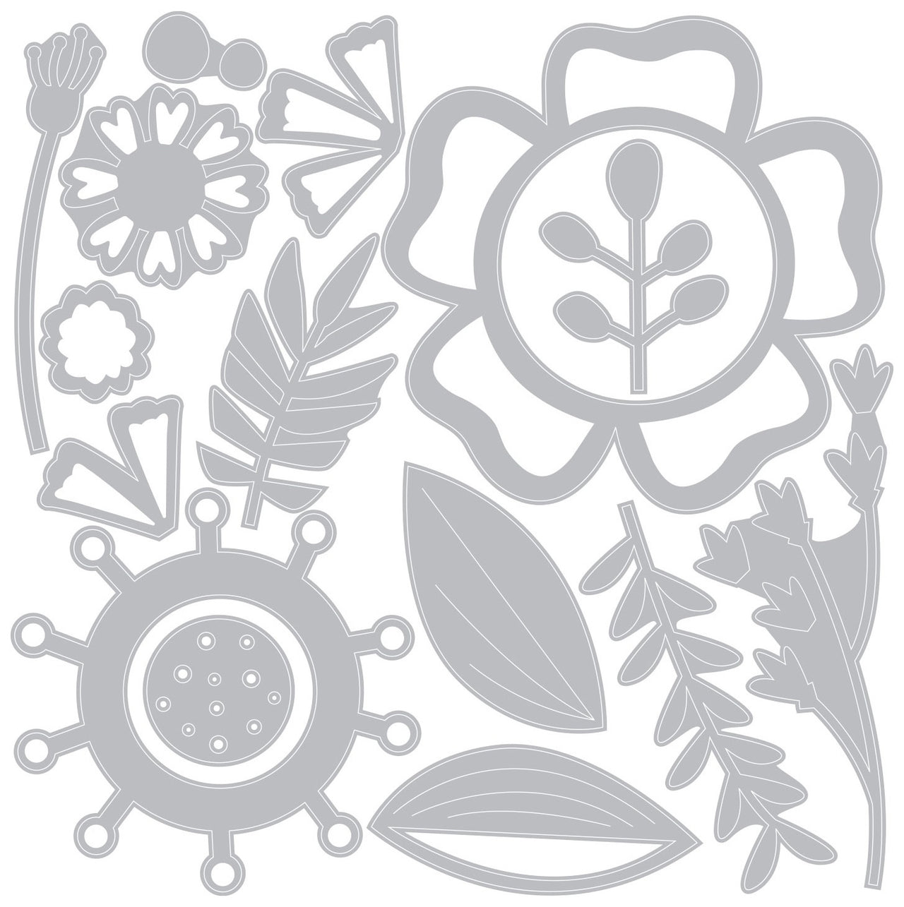 Sizzix Thinlits Dies By Olivia Rose 15/Pkg - Creative Florals