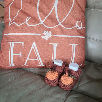 Little Pumpkin Baby Booties