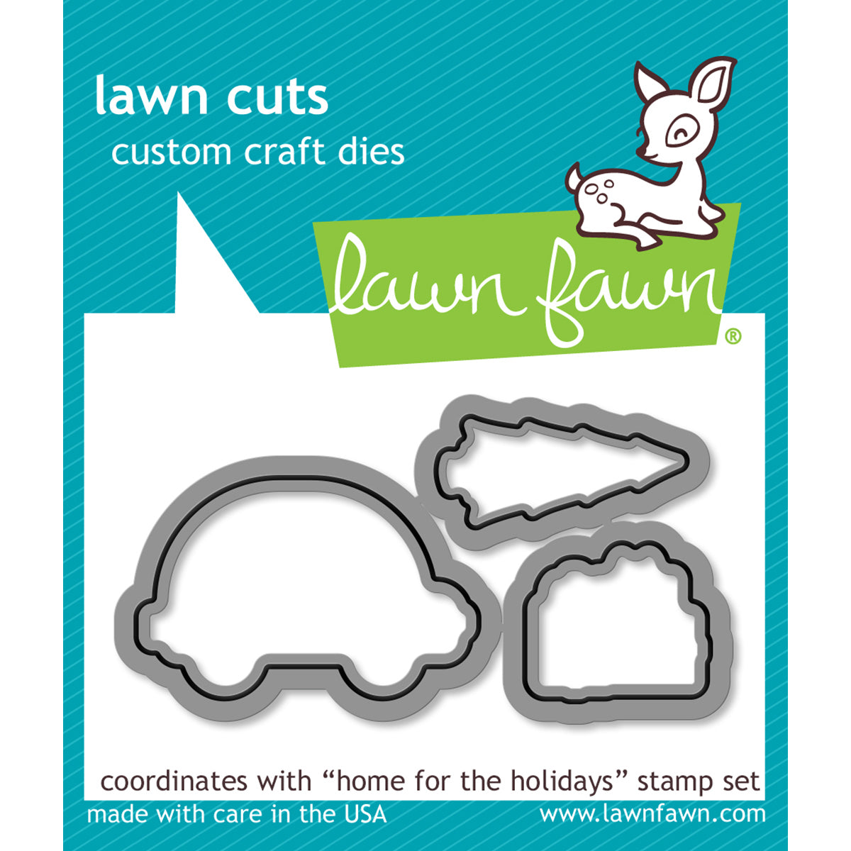 Lawn Fawn Lawn Cuts Custom Craft Die - Home For The Holidays