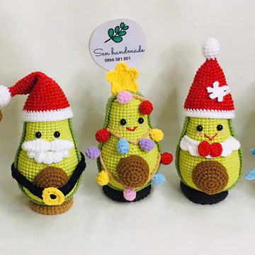 Snow Cado- crochet pattern- PDF file- English