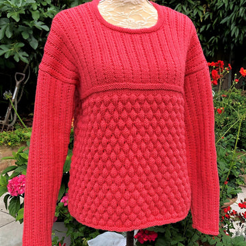 Bubble Stitch & Wide Broken Rib Sweater