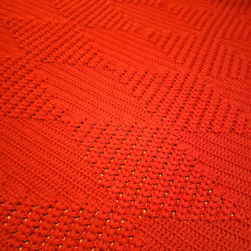 Red Diamonds Afghan