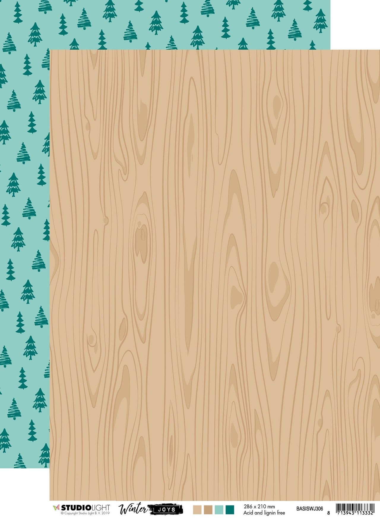 Studio Light Winter Joys Double-Sided Cardstock A4 10/Pkg - NR. 306