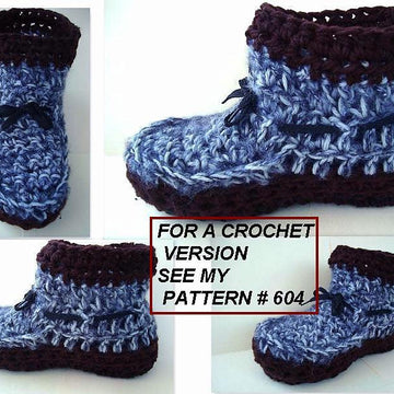 626, UNISEX KNITTED SLIPPERS, Adult