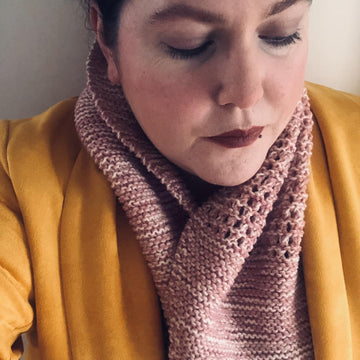 Simple Knit Lace Shawl