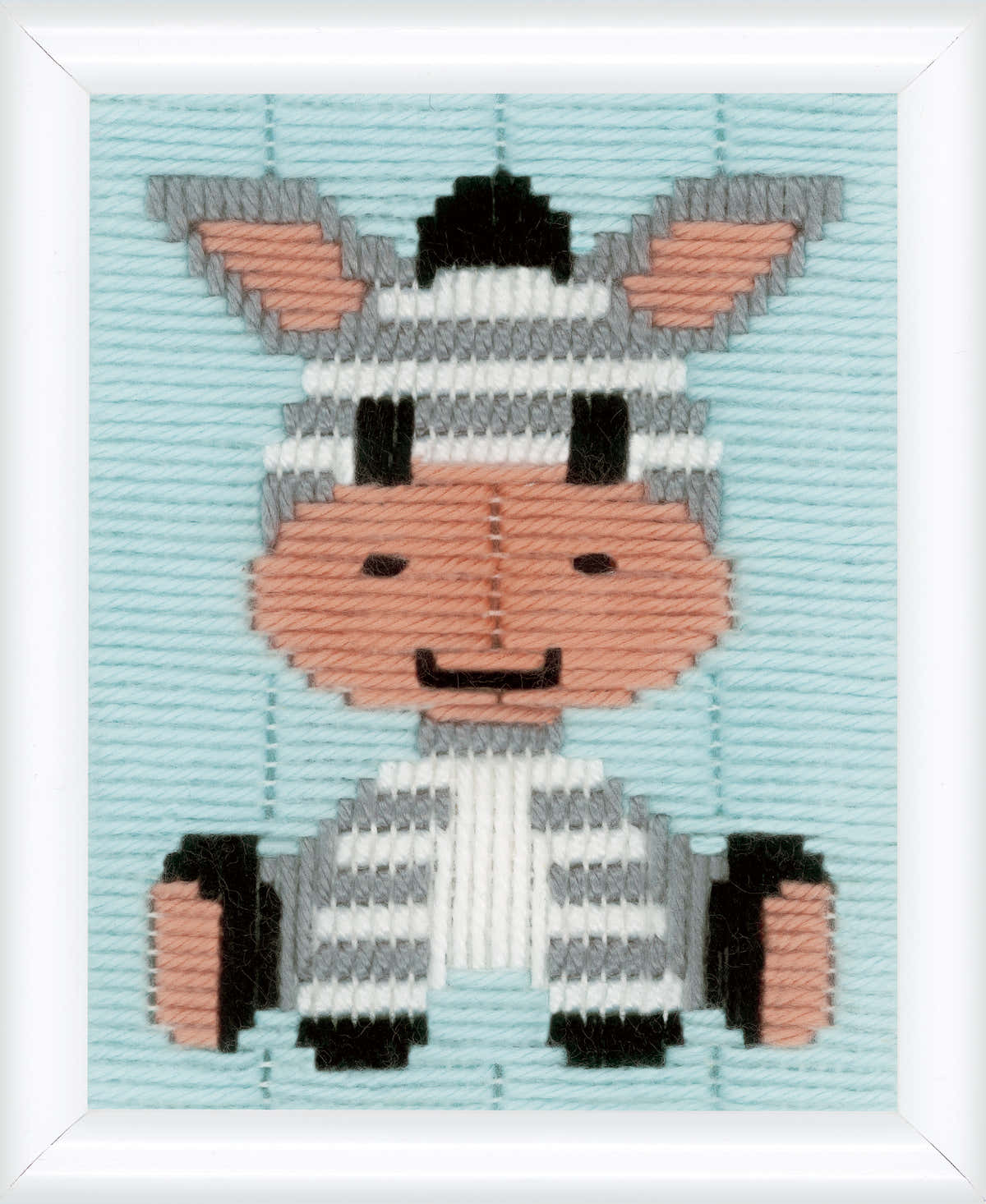 Vervaco Long Stitch Kit: Zebra - 12.5 x 16cm