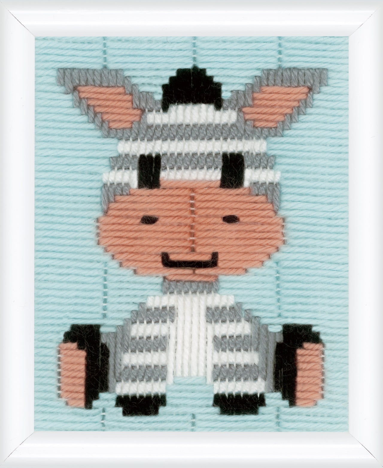 Vervaco Long Stitch Kit: Zebra - 12.5 x 16cm