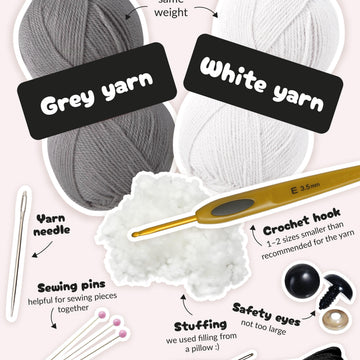 Woolfi the Wolf - ADHD-friendly Crochet Pattern