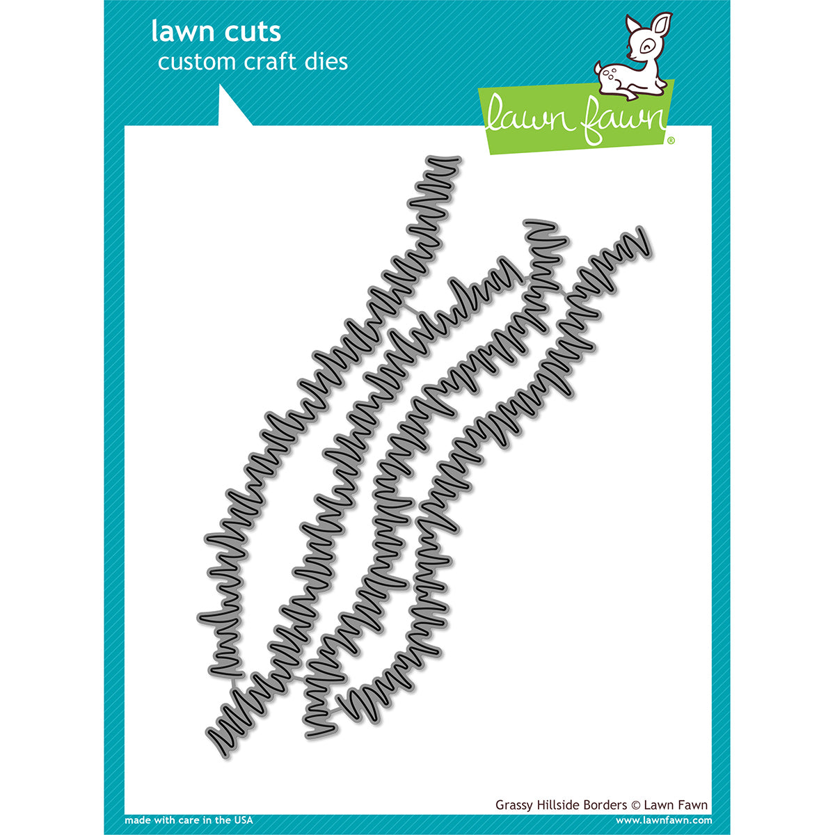 Lawn Fawn Lawn Cuts Custom Craft Border Die - Grassy Hillside, 1"X6"