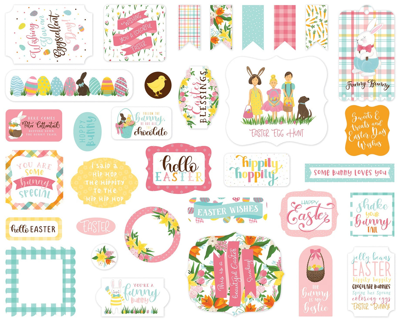 Echo Park Paper Echo Park Cardstock Ephemera 33/Pkg - I Love Easter