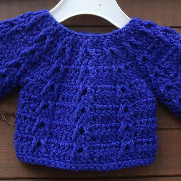 Cardigan or Smock Top with Chevron Design