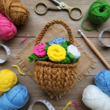 Flower Planter Crochet Pattern PDF + Video Tutorial
