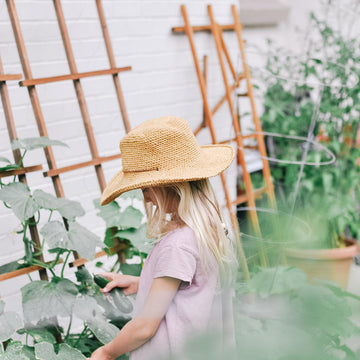 Cleo Wide Brim Fedora - Kids