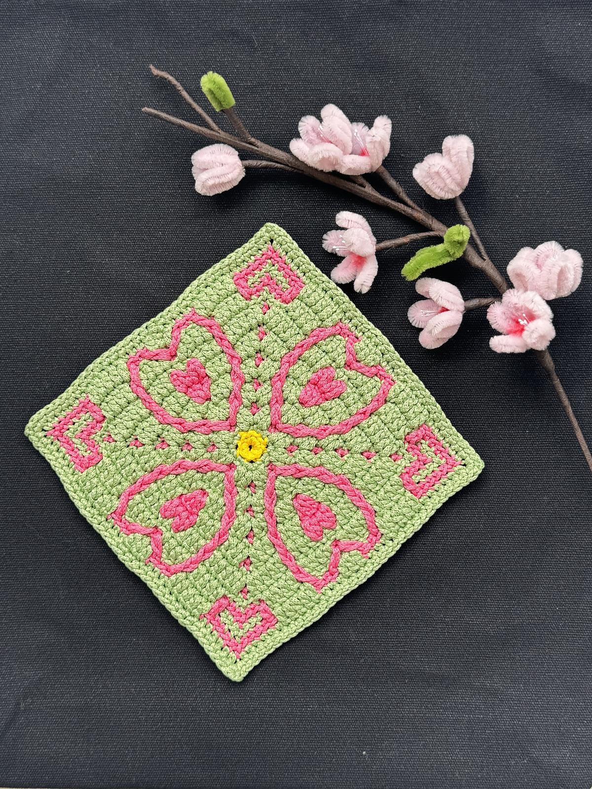 Sakura Mosaic Square