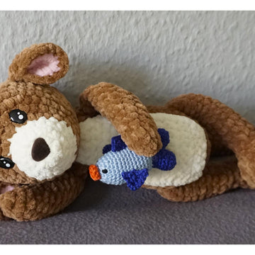 Crochet Pattern Otter Otti and his Fish!