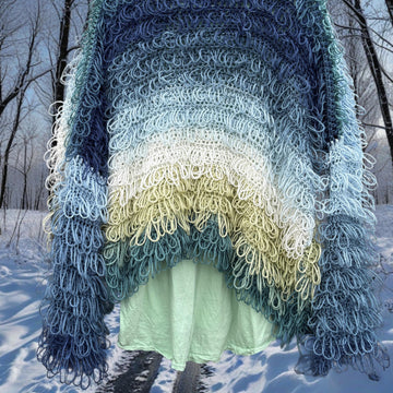 Shaggy Crochet Cardigan