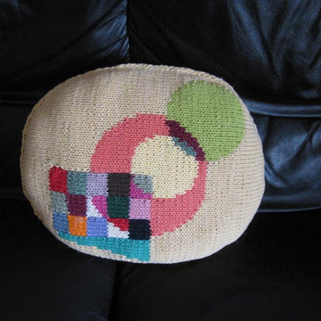 Modern Art Oval Pillow or Placemat