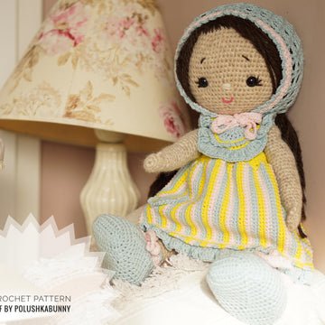 Doll Clothes, Crochet Pattern - Outfit APRIL