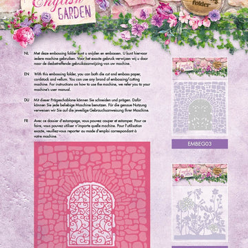 Studio Light English Garden Embossing Folder Die Cut - NR. 03
