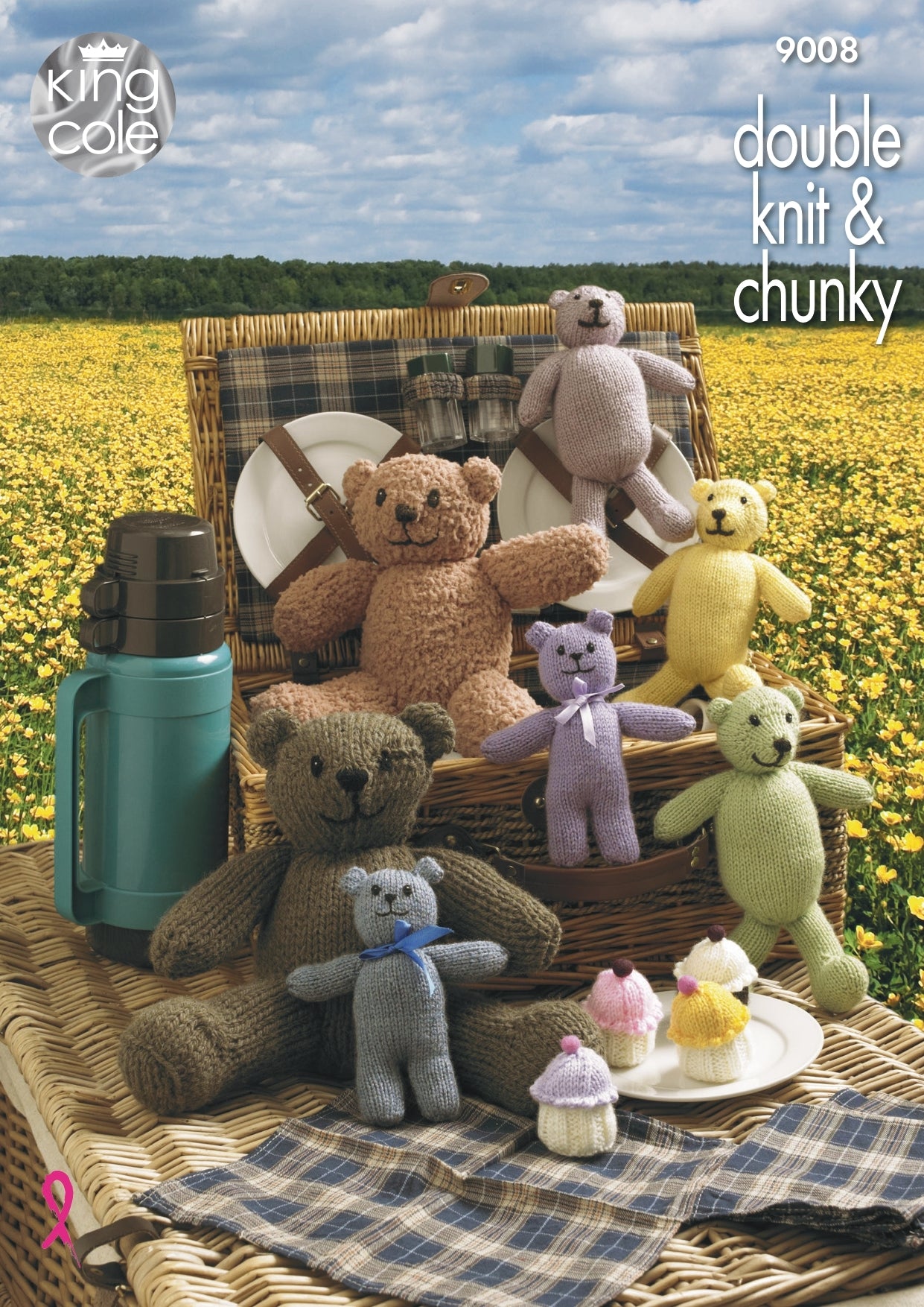 Teddy Bears' Picnic in King Cole Chunky & DK - 9008 - Downloadable PDF