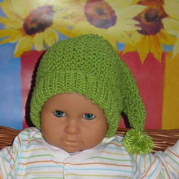 Baby Moss Stitch Pixie Bobble Slouch