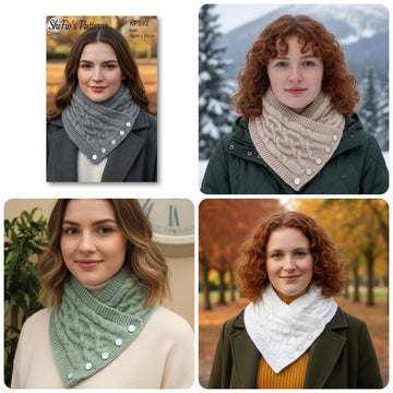 Knitting Pattern Ladies Neckwarmer, Scarf #592