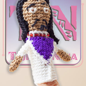 Crochet Pattern for a handmade stuffed double sided Emperor Finger Puppet
